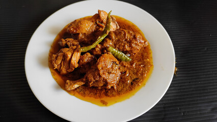 Indian Chicken curry, spicy indian food