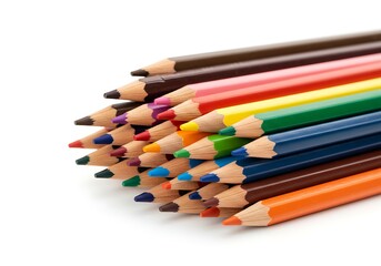 Vibrant Colored Pencils: Art Supplies, Creativity, Drawing Tools