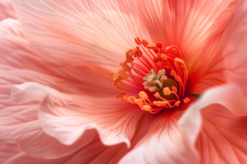 Close-up of Pink Flower Center