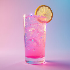 Tropical Drink Emoji — 3D Emoji-Style Icon of a Colorful Cocktail with Straw and Umbrella