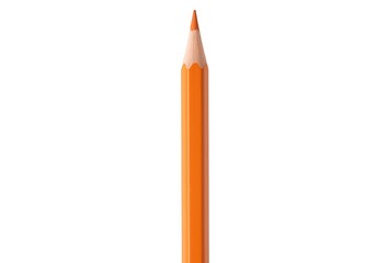 Sharpened Orange Pencil: A Close-Up View
