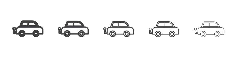 beach toy car icon simple illustration collection symbol