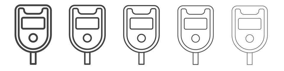 blood glucose icon simple illustration collection symbol