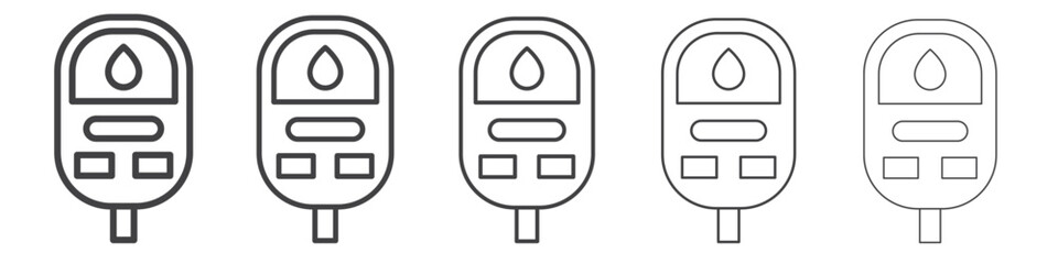 blood glucose icon simple illustration collection symbol