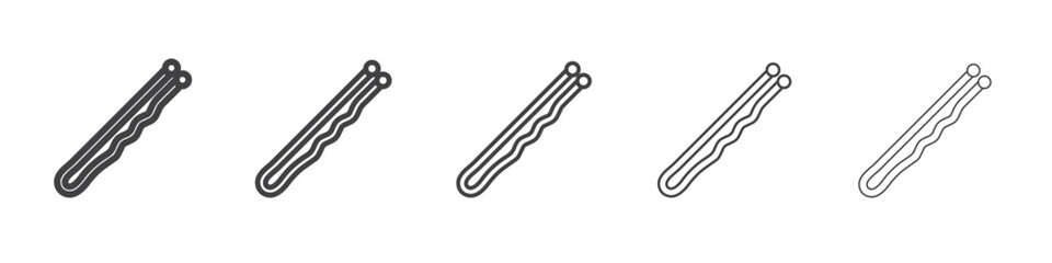 bobby pins icon simple illustration collection symbol