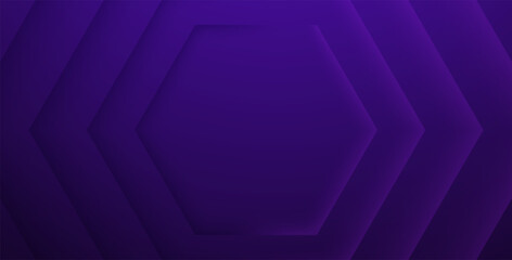 dynamic abstract purple color hexagonal texture shape with shadow and light decorative background. eps10 vector