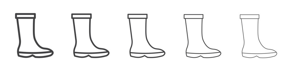 boot icon simple illustration collection symbol