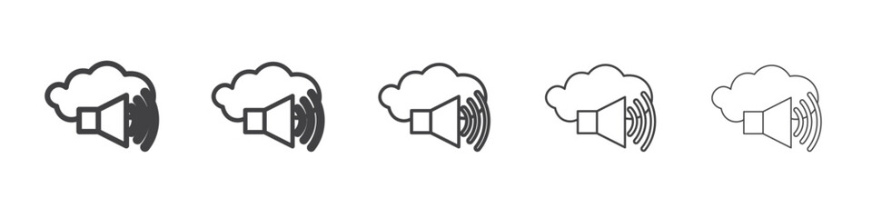 Cloud Marketing icon simple illustration collection symbol