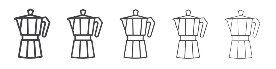 coffee pot icon simple illustration collection symbol