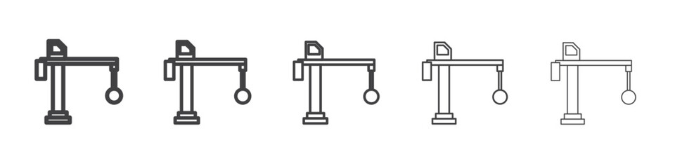 crane icon simple illustration collection symbol