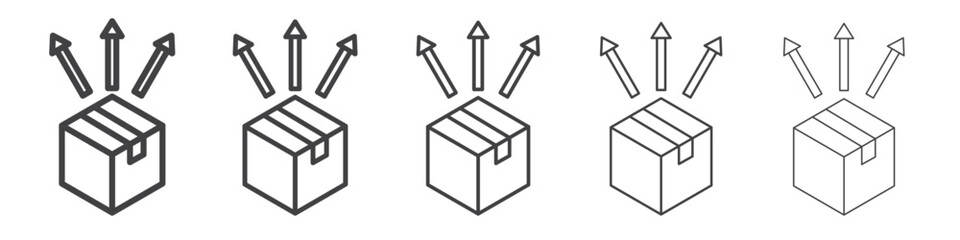 distribute icon simple illustration collection symbol