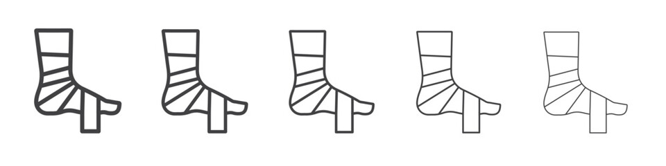 Elastic bandage icon simple illustration collection symbol