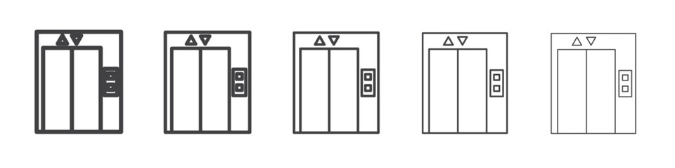 Elevator lift icon simple illustration collection symbol