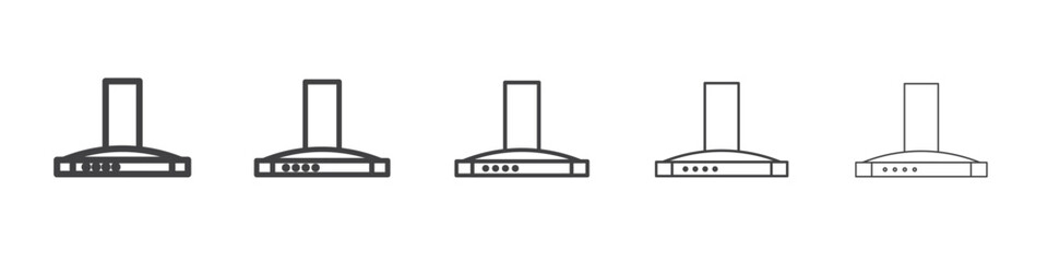 Extractor Hood icon simple illustration collection symbol