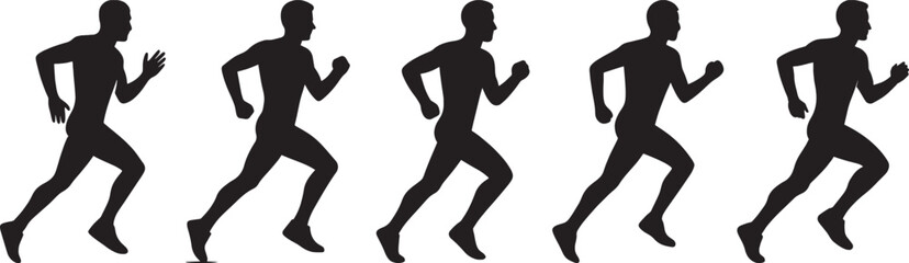 Obraz premium Vector silhouette of a woman playing football, a dynamic illustration of a female athlete in action