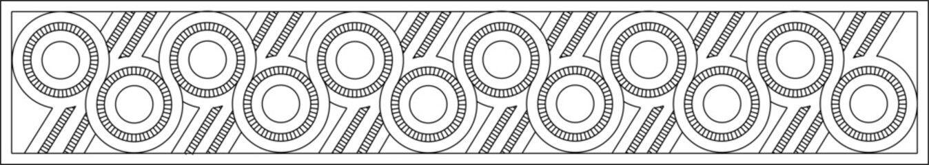 vector image illustration design ornament decoration background pattern geometric line classic vintage ethnic abstract modern