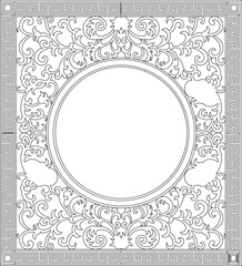 vector image illustration design ornament decoration background pattern geometric line classic vintage ethnic abstract modern