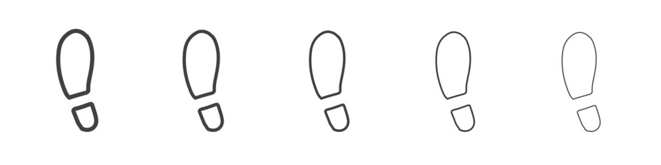 Footprints icon simple illustration collection symbol