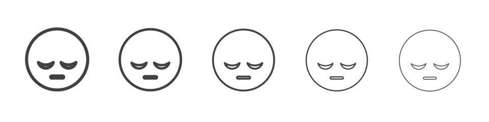 guilty emoji icon simple illustration collection symbol