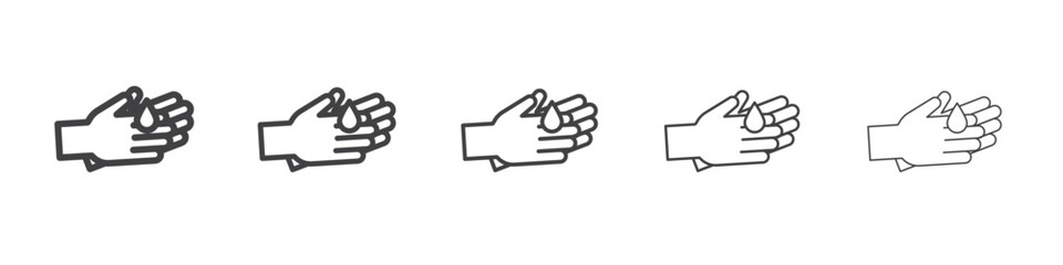 hand gel icon simple illustration collection symbol