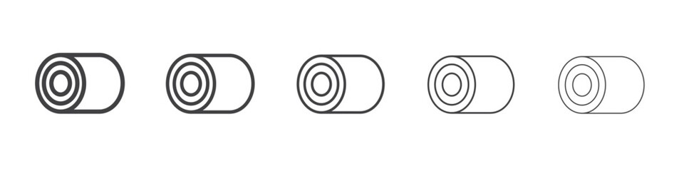 Hay bale icon simple illustration collection symbol