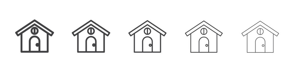 Home icon simple illustration collection symbol