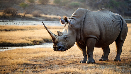 Fototapeta premium Wild Rhino