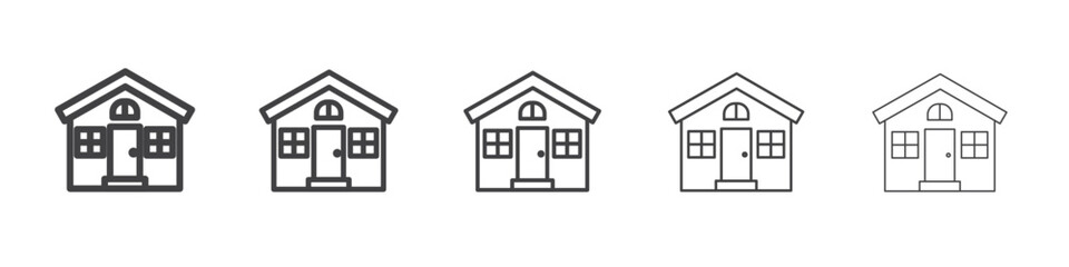 house icon simple illustration collection symbol