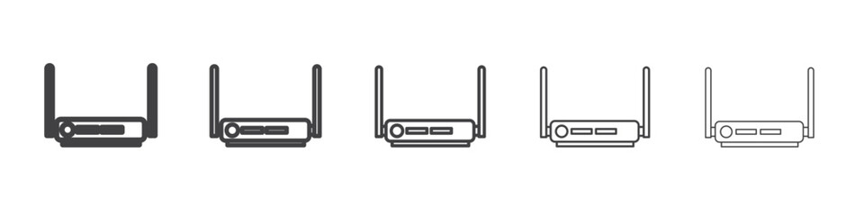 internet router icon simple illustration collection symbol