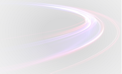Dynamic neon background with wave line glow, night light graphics, PNG