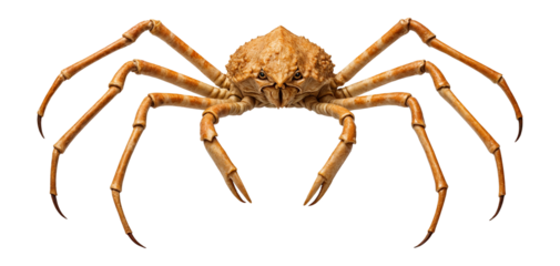 Japanese spider crab with long, spindly legs and small, triangular carapace