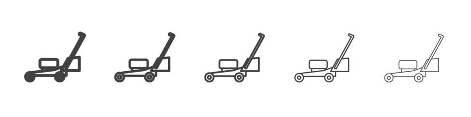 lawn mower icon simple illustration collection symbol