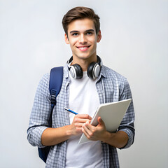 portrait of a handsome young man