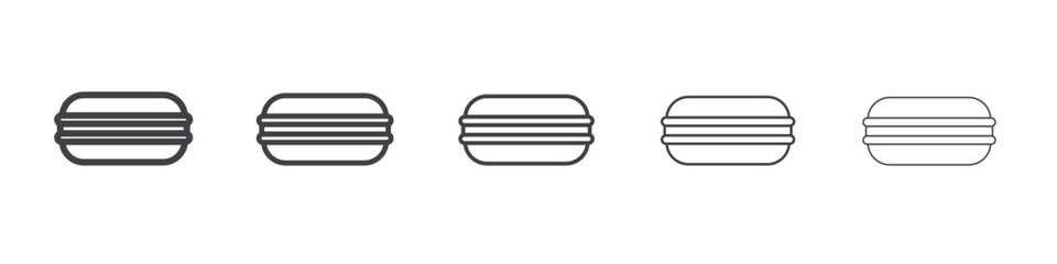 macarons icon simple illustration collection symbol