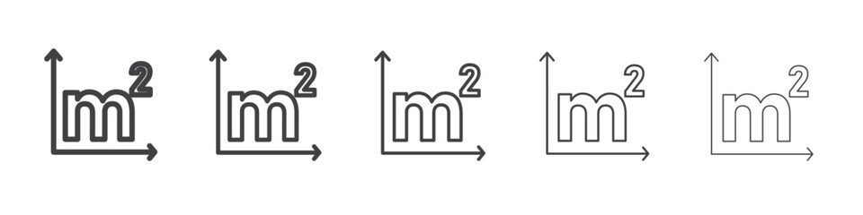 m2 icon simple illustration collection symbol