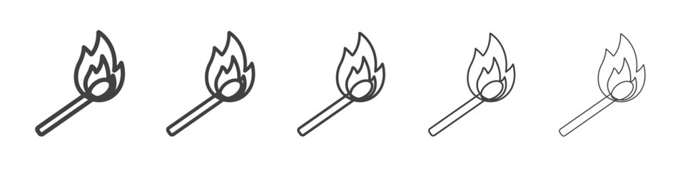matches icon simple illustration collection symbol