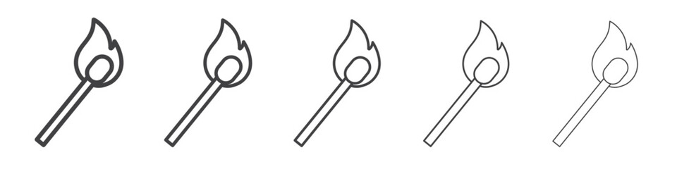 Matches icon simple illustration collection symbol