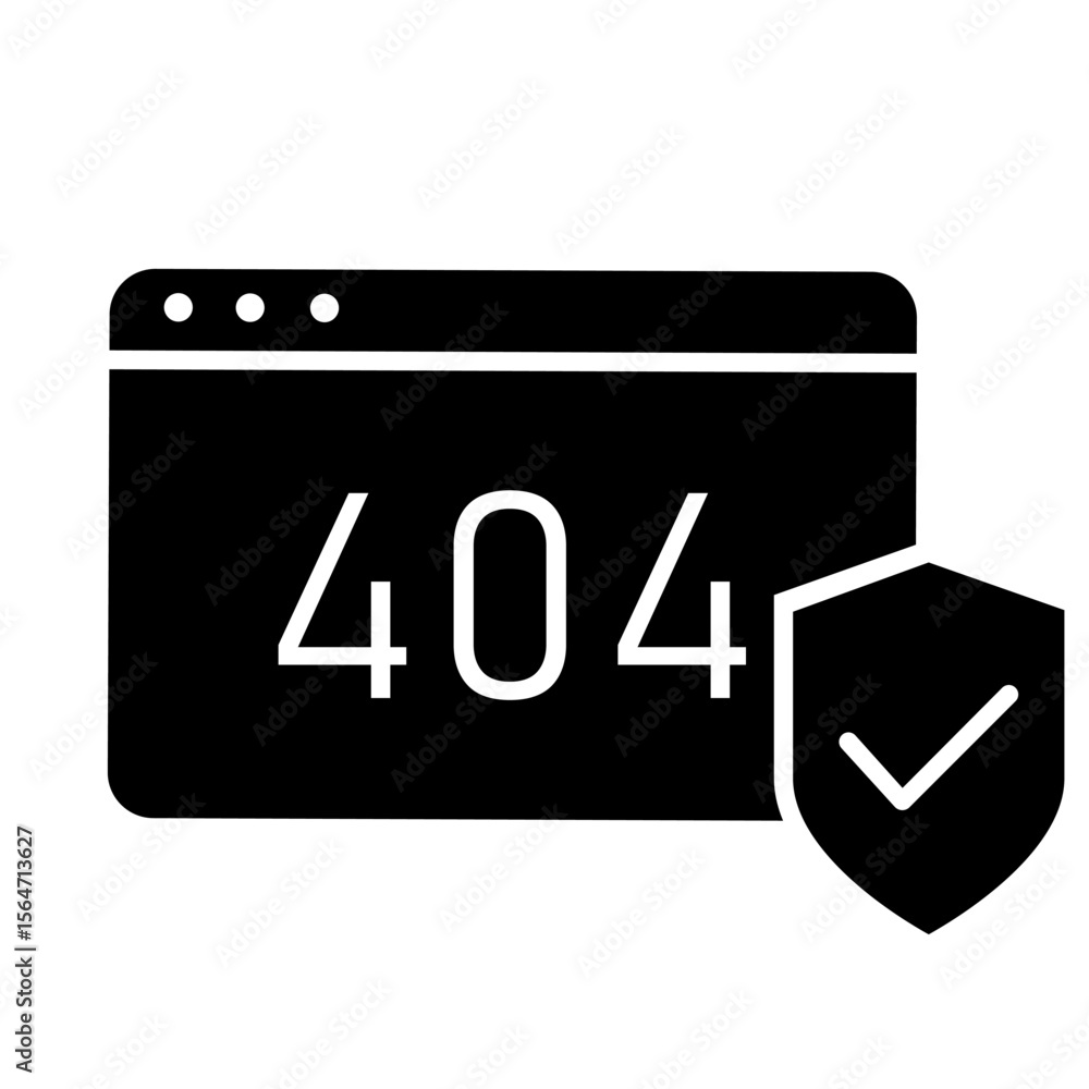 Poster cybersecurity vector icon. firewall illustration sign. web protection symbol. cyber security web ico