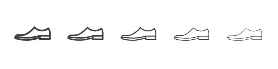 Men Shoes Icon simple illustration collection symbol