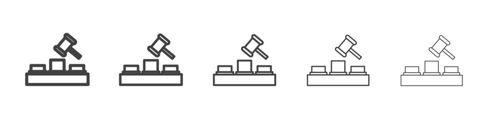 Mole Game Whack icon simple illustration collection symbol