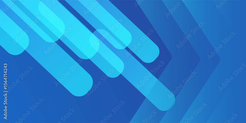 Poster abstract blue background with diagonal lines. dynamic shapes composition. vector illustration
