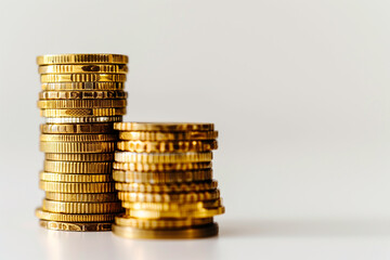 Stack of Gold Coins for Wealth
