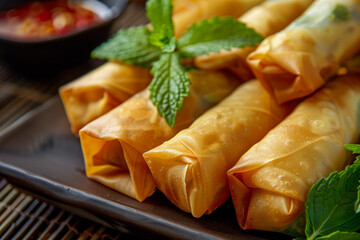 Fresh Spring Rolls with Herbs