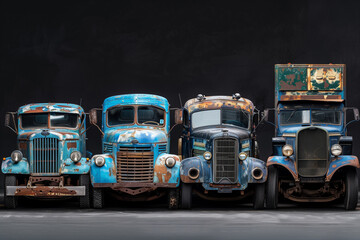 Rusty Vintage Trucks Collection