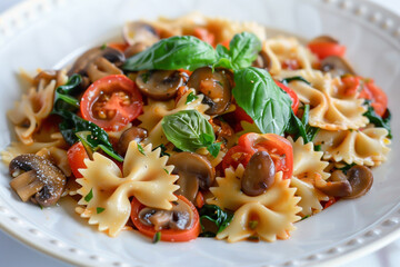 Fresh Vegetable Pasta Plate