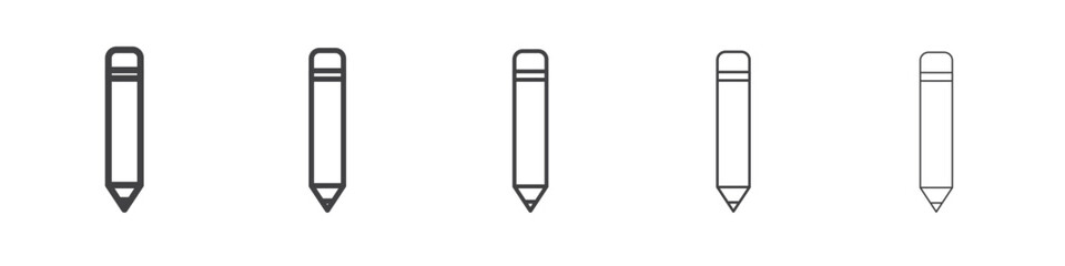 Pencil icon simple illustration collection symbol