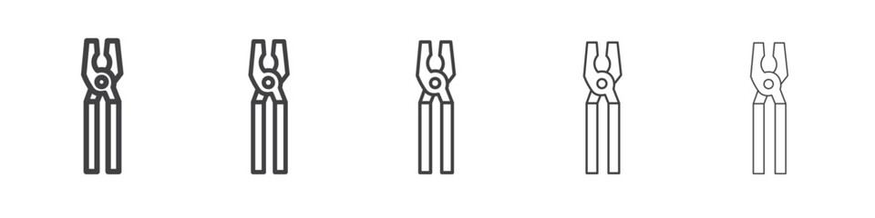 pliers icon simple illustration collection symbol