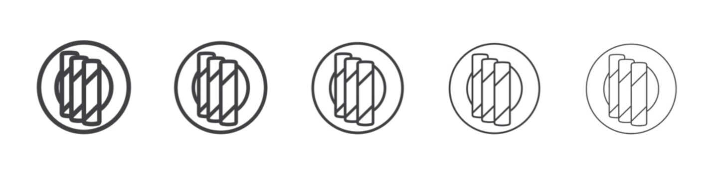 popiah icon simple illustration collection symbol