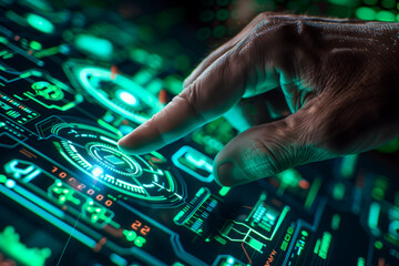 Futuristic Touchscreen Interface