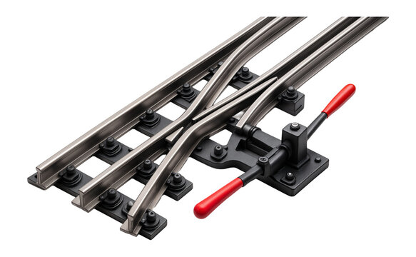Dual-gauge turnout with parallel tracks and adjustable rail alignment